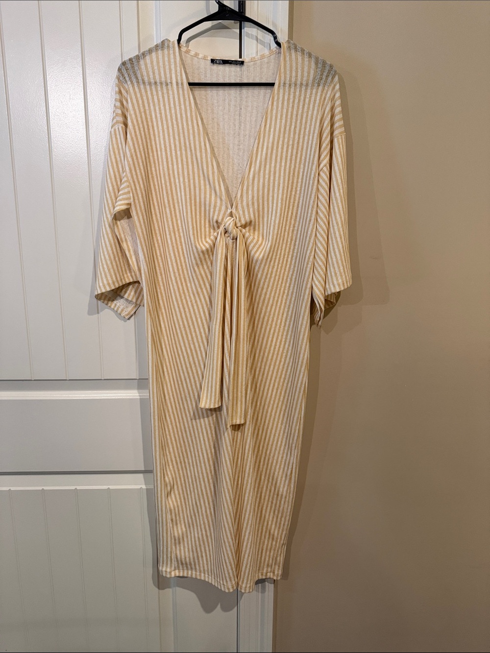 Zara  Striped Midi Dress